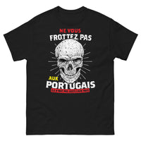 Thumbnail for T-shirt Portugais noir - Ne vous frottez pas aux Portugais
