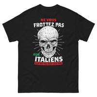 Thumbnail for T-shirt Amateurs d'Italie noir - Ne vous frottez pas aux Italiens