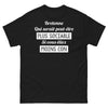 T-shirt Bretagne noir - Bretonne qui serait peut-être plus sociable si vous étiez moins con