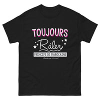 Thumbnail for T-shirt Marocain noir - Principe de toujours râler