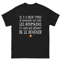 Thumbnail for T-shirt Roumains noir - Il y a deux types de personnes