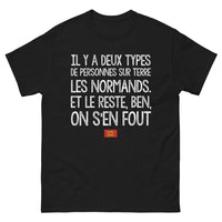 Thumbnail for T-shirt Normands noir - Deux types de personnes sur terre