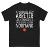 T-shirt Normand noir - Désolé, je suis Normand