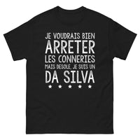 Thumbnail for T-shirt Da Silva noir - Désolé, je suis un Da Silva