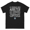 T-shirt Comtois noir - désolé, je suis comtois