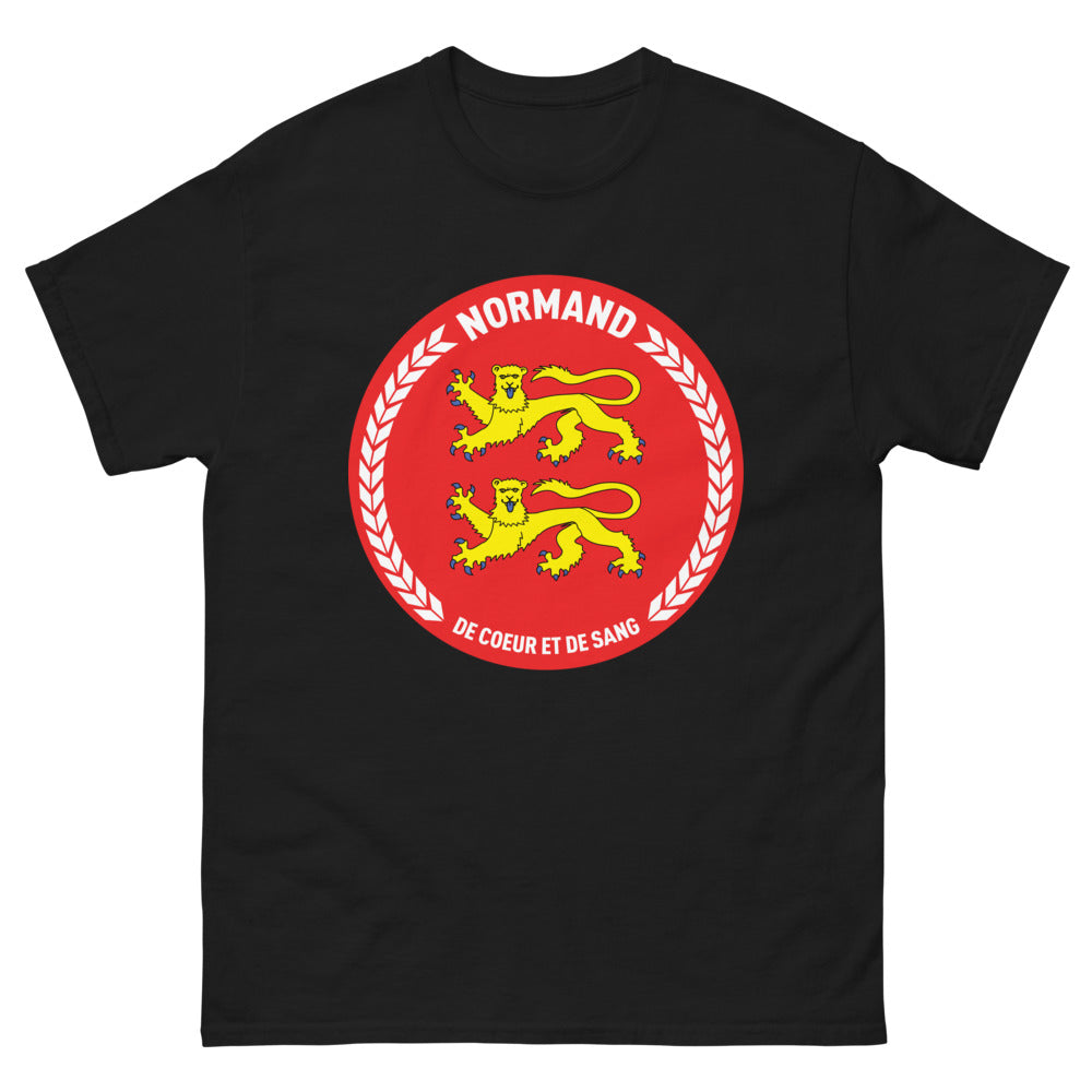 T-shirt Normandie noir - Normand de cœur et de sang