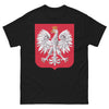 T-shirt Pologne noir - Aigle blanc traditionnel