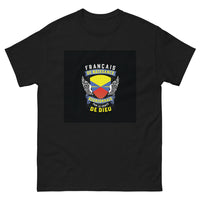 Thumbnail for T-shirt Réunionnais noir - Français de naissance, Réunionnais par la Grâce de Dieu