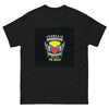 T-shirt Réunionnais noir - Français de naissance, Réunionnais par la Grâce de Dieu