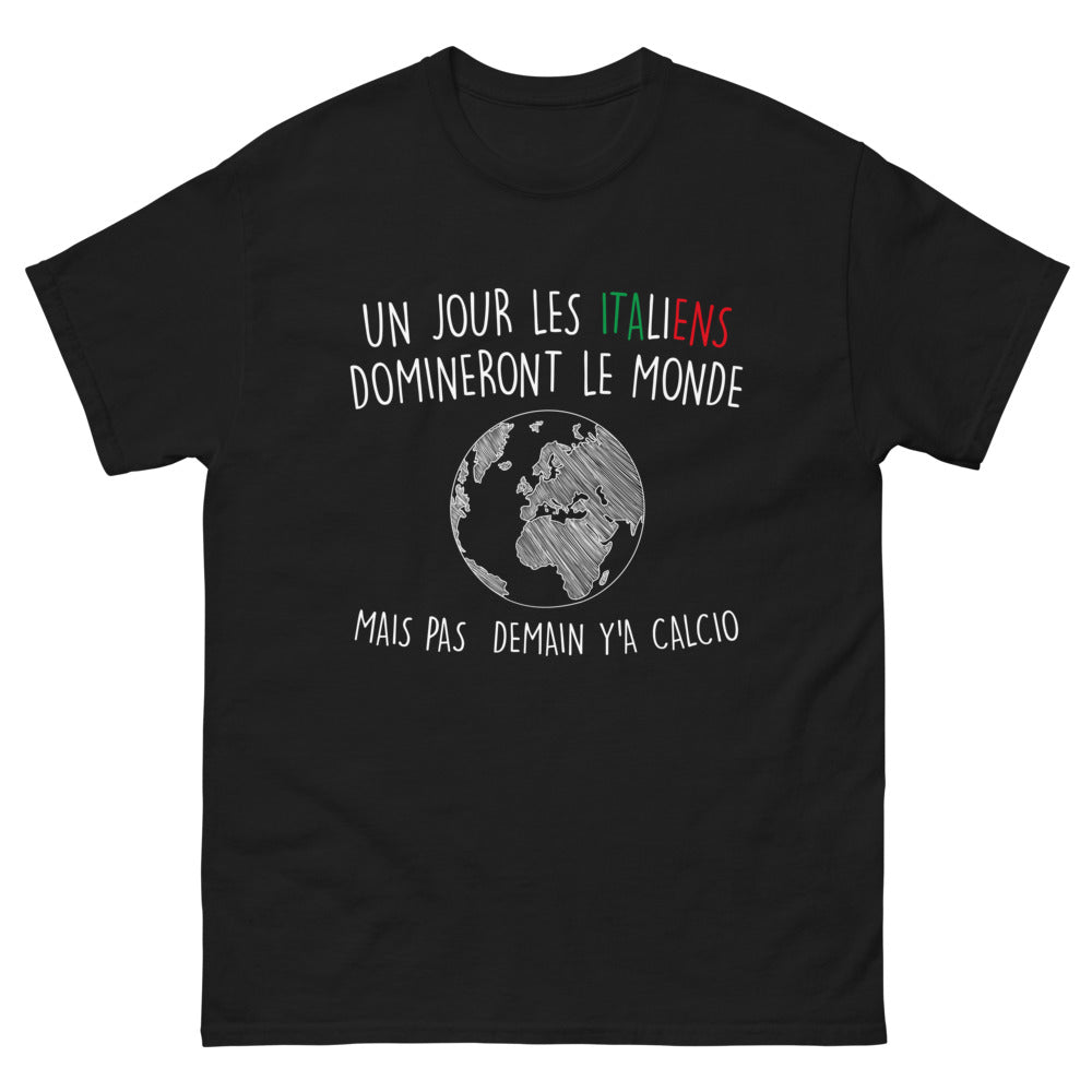 T-shirt Italie noir - Un jour, les Italiens domineront