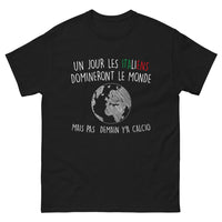 Thumbnail for T-shirt Italie noir - Un jour, les Italiens domineront
