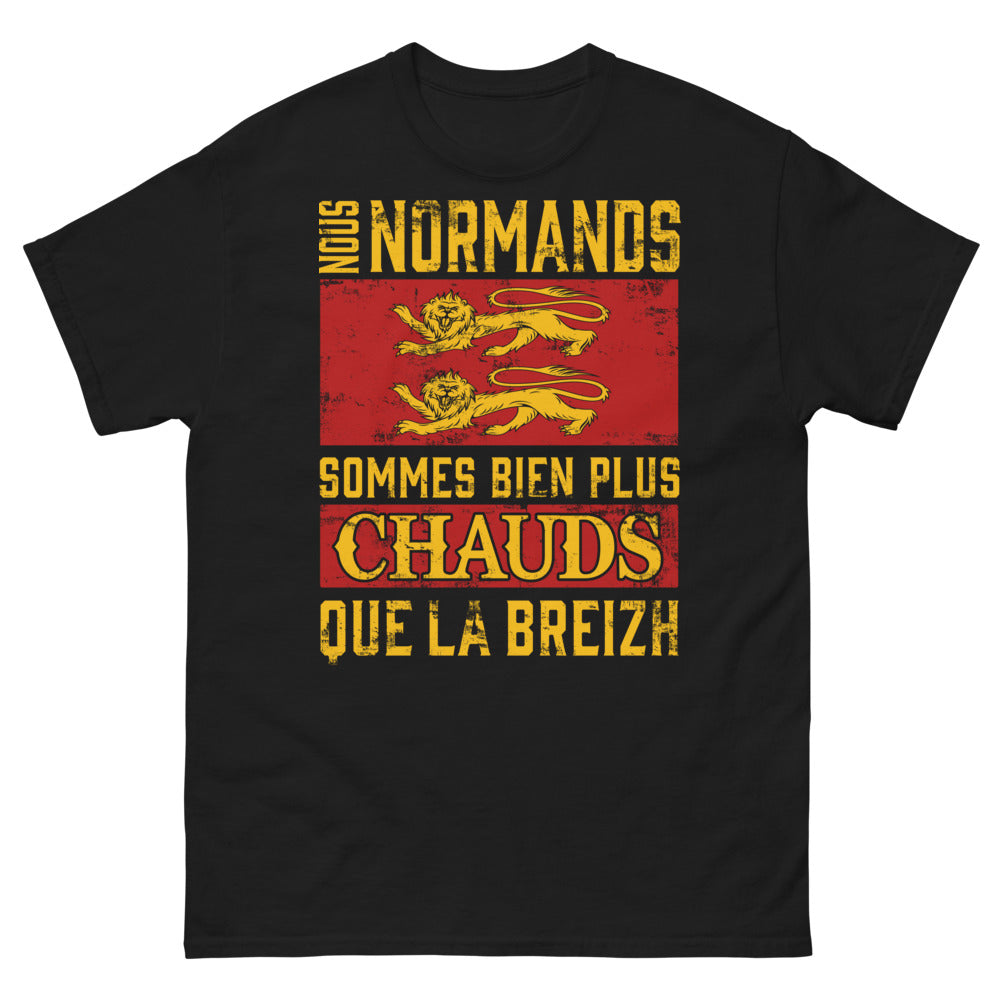 T-shirt Normands noir - Plus chauds que les Bretons