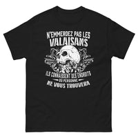 Thumbnail for T-shirt Valais noir - Ne vous frottez pas aux Valaisans
