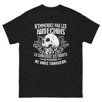 Thumbnail for T-shirt Ardéchois noir - N'emmerdez pas les Ardéchois
