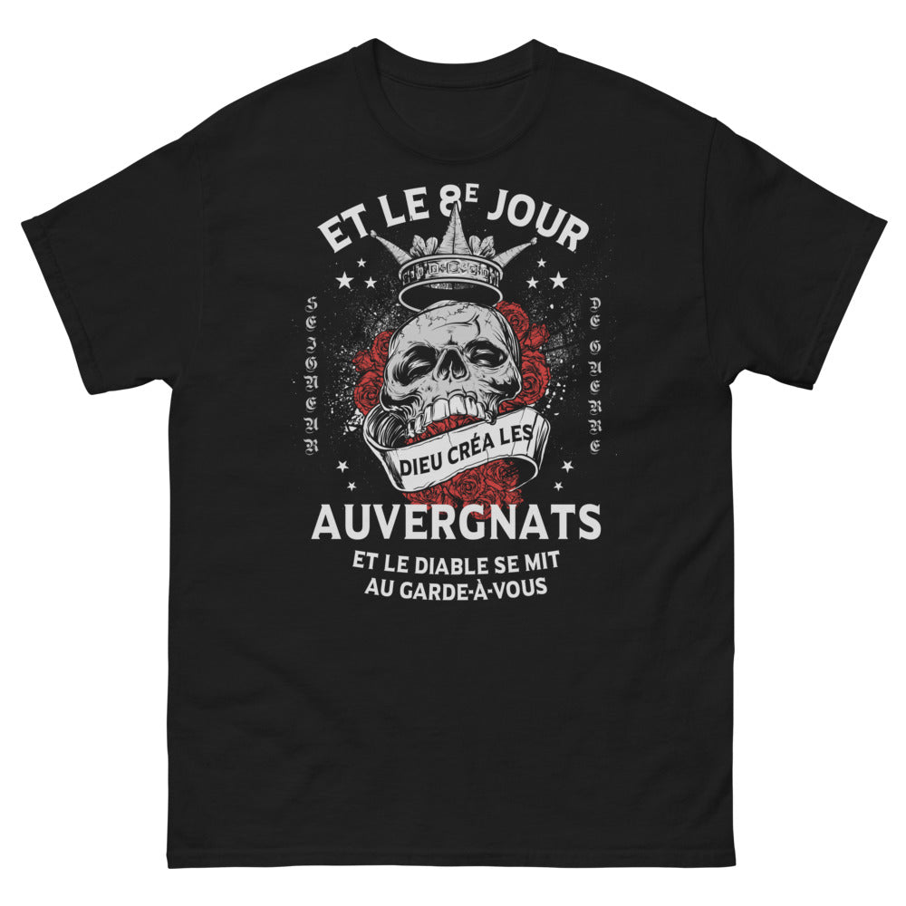 T-shirt Auvergnats noir - Et le 8ème jour, Dieu créa les Auvergnats
