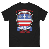 Thumbnail for T-shirt Biterrois noir - personne n'est parfait, mais je suis de Béziers