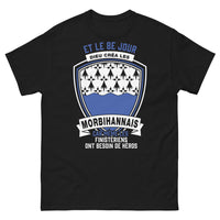 Thumbnail for T-shirt Morbihan noir - Le 8e jour, Dieu créa les Morbihannais