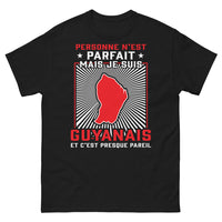Thumbnail for T-shirt Guyanais noir - Personne n'est parfait, mais je suis Guyanais