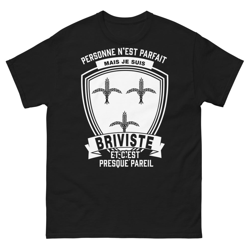 T-shirt Briviste noir - Personne n'est parfait, je suis Briviste