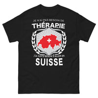 Thumbnail for T-shirt Suisse noir - Besoin d'aller en Suisse