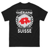 T-shirt Suisse noir - Besoin d'aller en Suisse