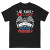 T-shirt Soldat noir - Je suis soldat, quel est ton super-pouvoir ?
