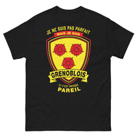 Thumbnail for T-shirt Grenoblois noir - Je ne suis pas parfait mais je suis Grenoblois