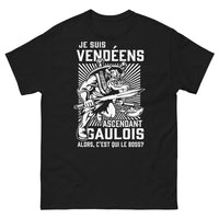 Thumbnail for T-shirt Vendée noir - Je suis Vendéen ascendant Gaulois