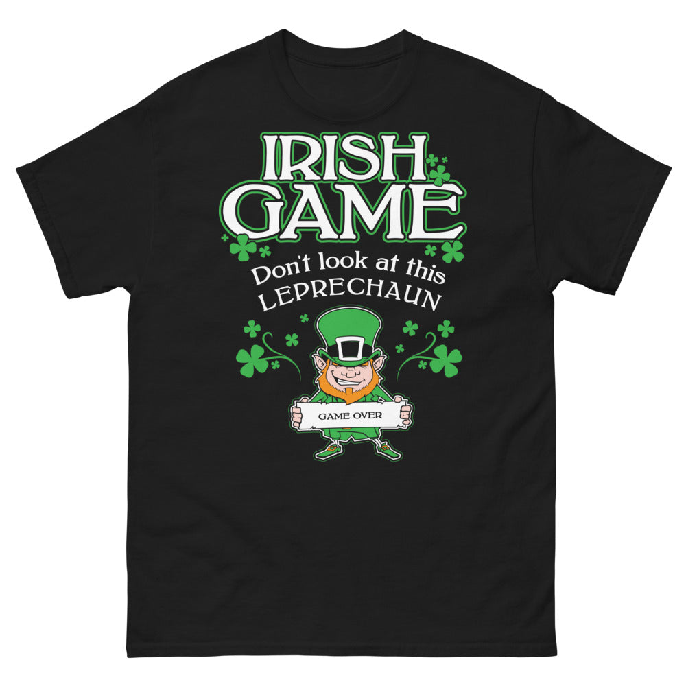 T-shirt Irlande noir - Leprechaun Game Over