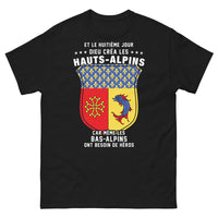 Thumbnail for T-shirt Haut-Alpin noir - Héros de nos montagnes