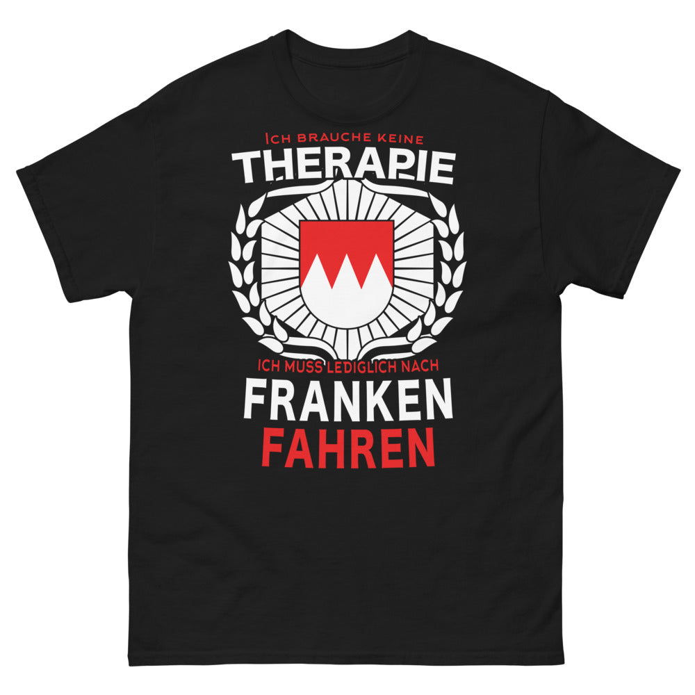 T-shirt Franken noir - Ich brauche keine Therapie