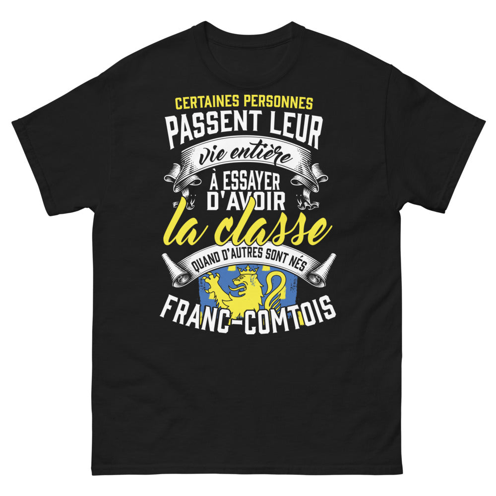 T-shirt franc-comtois noir - Un style naturel