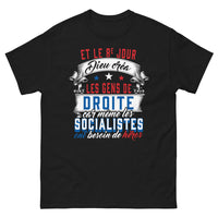 Thumbnail for T-shirt gens de droite noir - Et le 8e jour Dieu créa