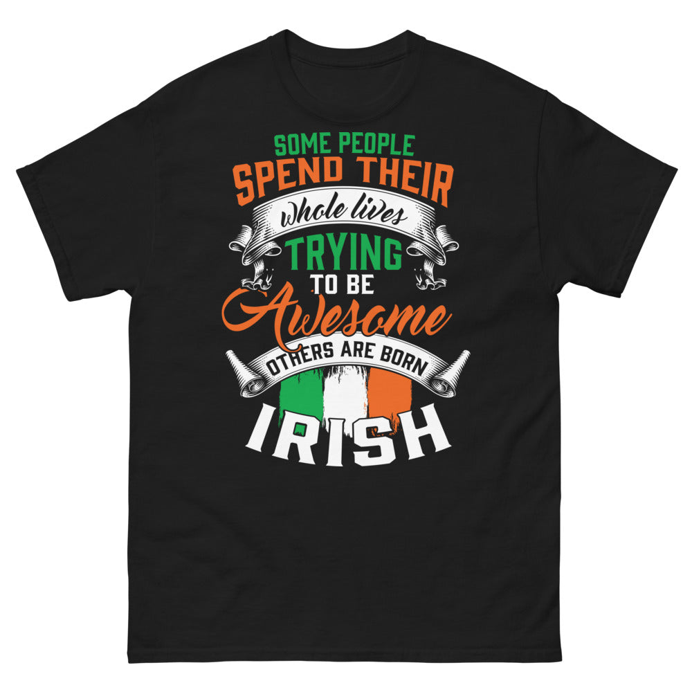 T-shirt Irlande noir - Born Awesome, humour et fierté