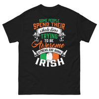 Thumbnail for T-shirt Irlande noir - Born Awesome, humour et fierté