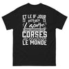 T-shirt Corse noir - Et le 8e jour, Dieu créa l'apéro