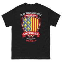Thumbnail for T-shirt Lozérien noir - Je ne suis pas parfait mais je suis lozérien