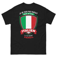 Thumbnail for T-shirt Italien noir - Je ne suis pas parfait mais je suis Italien
