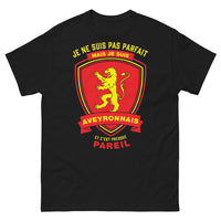 Thumbnail for T-shirt Aveyronnais noir - Je ne suis pas parfait mais je suis Aveyronnais