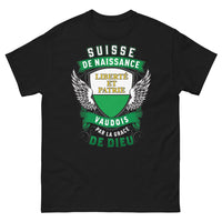 Thumbnail for T-shirt Vaud noir - Vaudois par la Grâce de Dieu