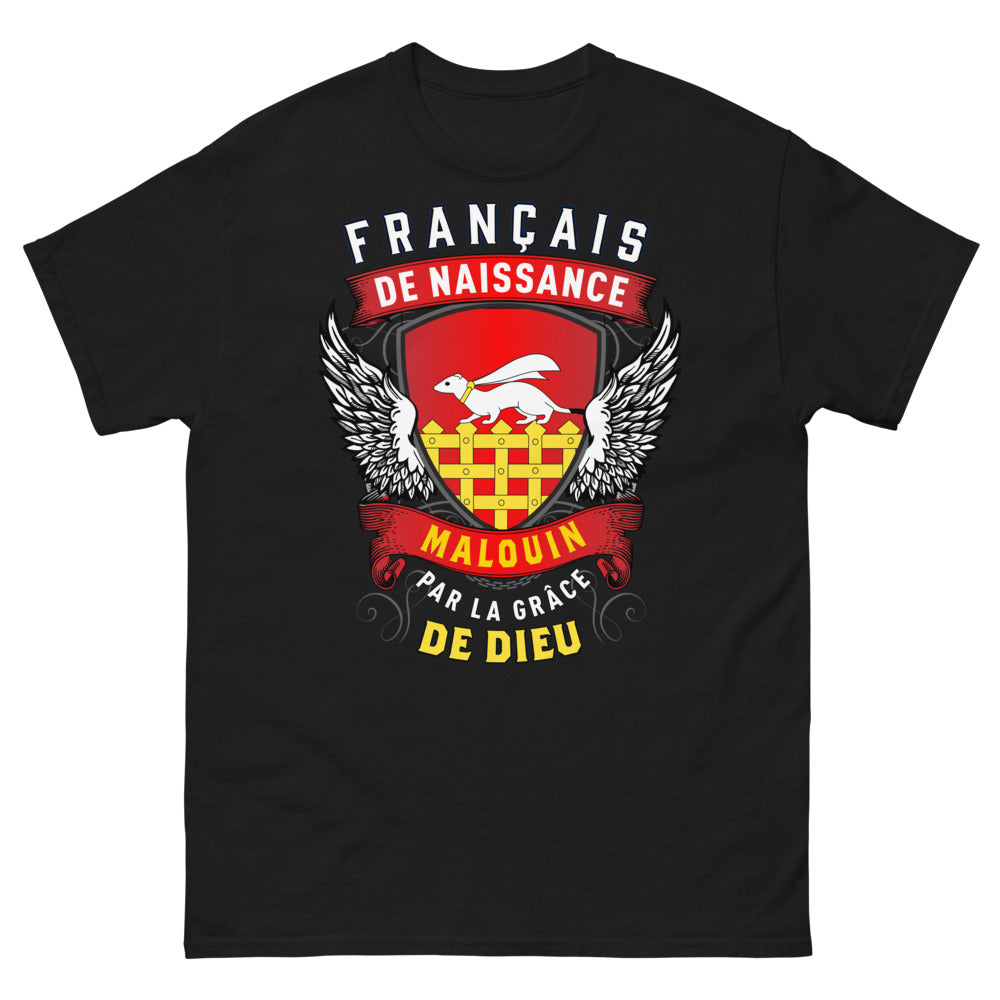 T-shirt Saint-Malo noir - Malouin de naissance