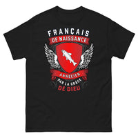Thumbnail for T-shirt Annecien noir - Français de naissance : Annecien par la grâce de Dieu