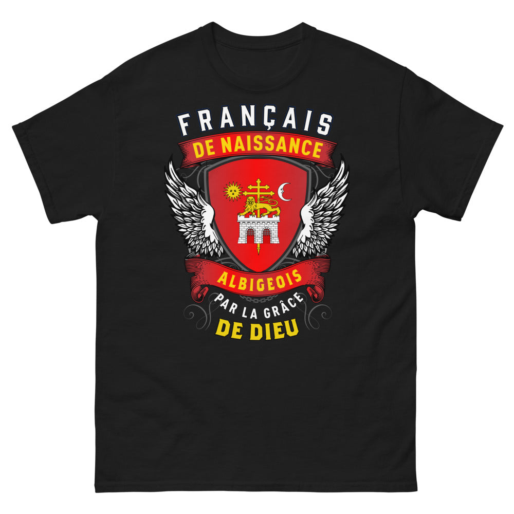 T-shirt Albigéois noir - Français de Naissance