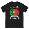T-shirt Franco-portugais noir - Français par obligation, Portugais par le sang