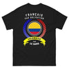 T-shirt Français/Colombien noir - Français par obligation, Colombien par le sang