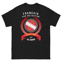 Thumbnail for T-shirt Alsace noir - Français par Obligation, Alsacien par le Sang