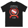 T-shirt Alsace noir - Français par Obligation, Alsacien par le Sang