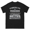 T-shirt Vosges noir - N'emmerdez pas les Vosgiens