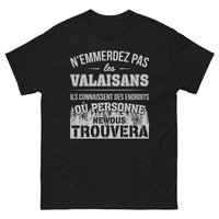 Thumbnail for T-shirt Valaisans noir - Avec Discrétion et Fierté