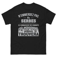 Thumbnail for T-shirt Serbe noir - Hospitalité des Balkans